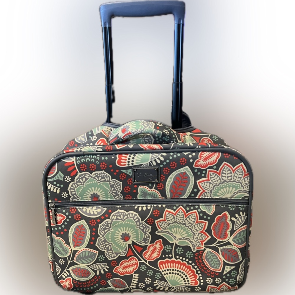Vera Bradley Nomadic Floral Rolling Work Bag Luggage